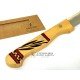 Cuchillo Jamonero Taramundi Mesa 24,5 cm  Madera Boj Decorado Tradicional en Rojo