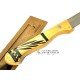 Cuchillo Jamonero Taramundi Mesa 24,5 cm  Madera Boj Decorado Tradicional en Verde