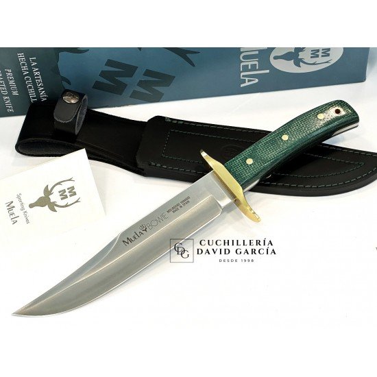 Muela Bowie Classic-19G Micarta Yute Verde Defensa Laton