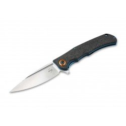 Boker PLUS NEBULA 01BO319 con hoja en acero D2 y fibra de carbono.