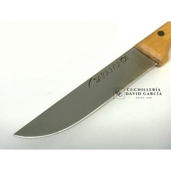 Cuchillo Taramundi Mesa 10 cm  Madera Boj Decorado Tradicional en Verde