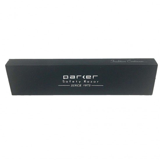 Navaja Barbero Acero Inoxidable Parker PTB Hoja negra