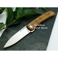 Navaja busa nº0 acero carbono Pallarès Solsona madera Boj 8 cm -  Ganivetería Roca